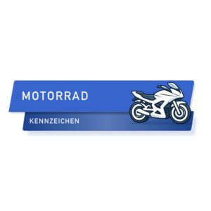 Motorrad-Kennzeichen